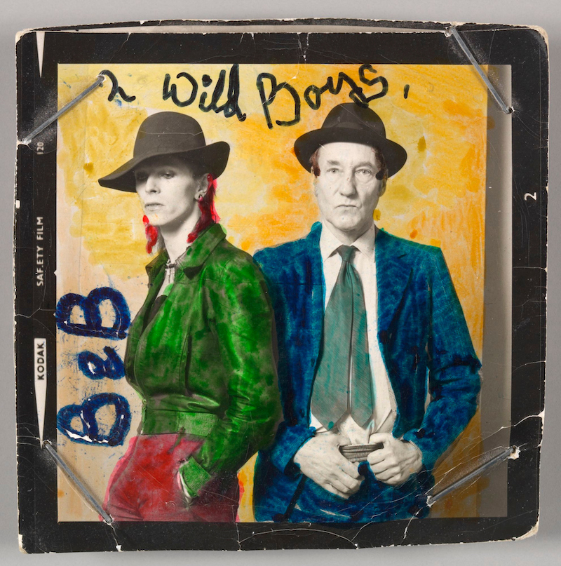 David Bowie with William Burroughs, February 1974