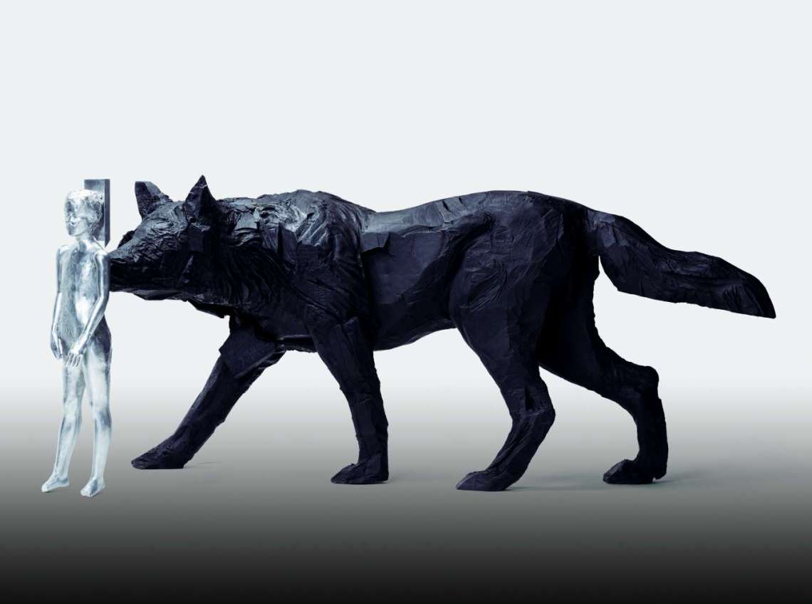 Andro Wekua,Wolf with Girl