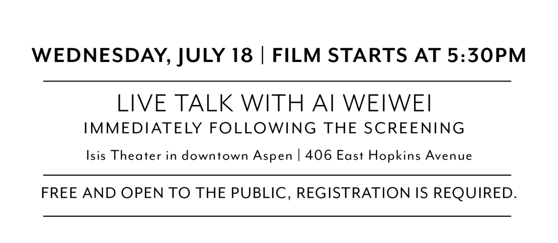 Ai Weiwei, Human Flow, AndersonRanch arts center